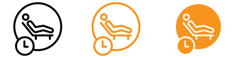Tranquil Relaxation Icon for Wellness and Leisure Graphics Ideal for Representing Relaxation and Stress Relief Activities