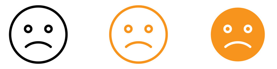 Emotional Sad Upset or Lonely Emoticon Icon for Digital Communication Graphics Essential for Representing Sadness and Loneliness in Emoticons