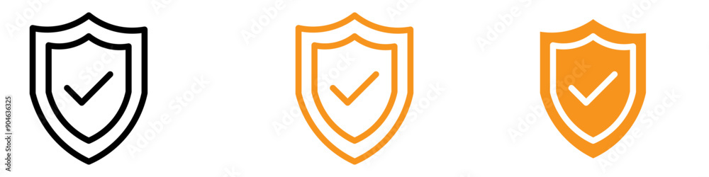Aufkleber Protective Shield Icon for Security and Defense Graphics Perfect for Representing Shields and Protective Measures