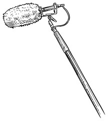 microphone handdrawn illustration