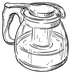 teapot handdrawn illustration