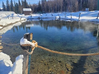 Water reflections and landscape