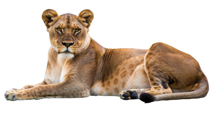 Fototapeta premium lion on white background