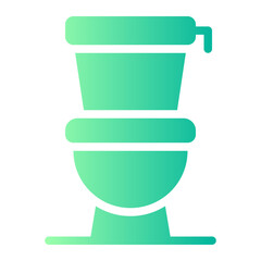 toilet gradient icon