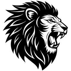 lion head vector