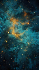 Digital nebula starry sky stars abstract graphic poster background