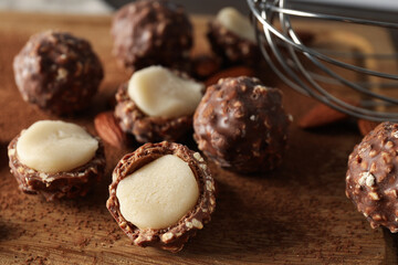 Marzipan, concept of tasty and delicious sweet food