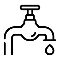 faucet line icon