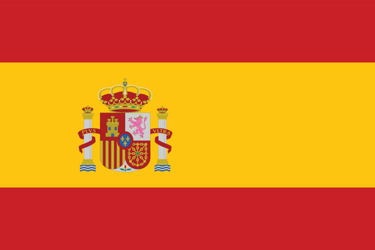 Spain Flag Vector Art Design , Eps Vector File