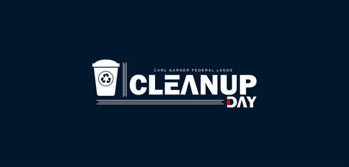 Logo for Clean Up Day event showcasing recycling