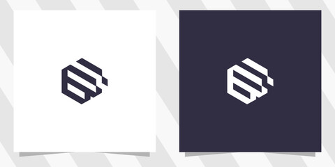 Letter b logo design vector