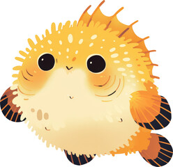 Fototapeta premium Cute pufferfish