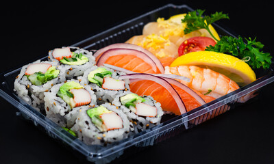 6-Piece California Roll with 5-Piece Assorted Sushi