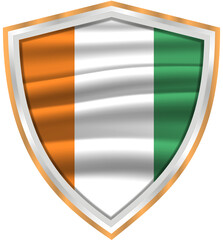 flags of world countries in frames of various shapes on transparent backgrounds