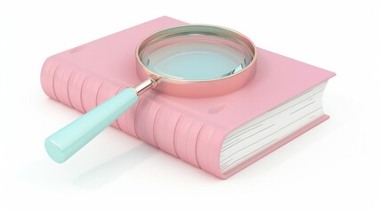 Magnifying Glass Over Financial Charts
