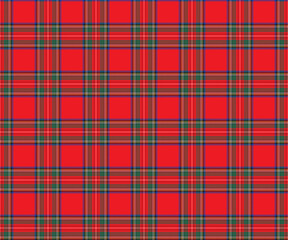 Plaid pattern, red, green, blue, yellow, white, seamless for textiles and design clothing, skirts, pants, aprons, tablecloths, blankets or decorative fabrics. Vector illustration.