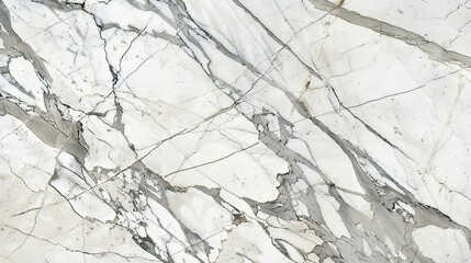 Fototapeta premium Detailed view of marble with delicate gray veining and a polished finish, highlighting its refined beauty