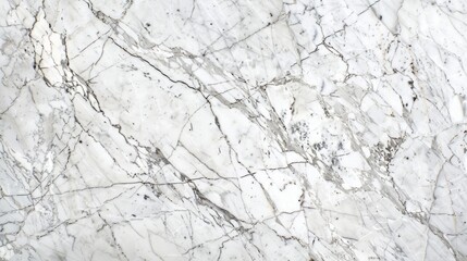 Fototapeta premium Detailed view of white marble with subtle gray veins and a polished finish, emphasizing its elegance and beauty