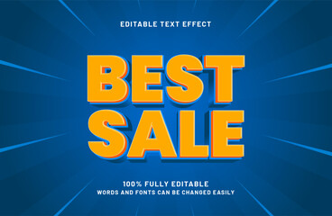 best sale editable text effect in promo and discount text style