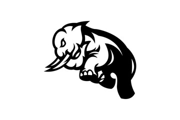 silhouette of a elephant