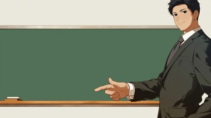 無地の黒板とビジネスマン、レクチャー29