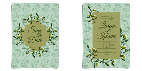 DECORATIVE ART FLORAL 228, BEAUTIFUL WEDDING INVITATION DESIGN