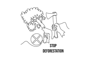 World Ozone Day concept. Single line draw design vector graphic illustration.