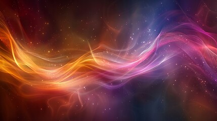 Obraz premium Abstract Swirling Light and Stars