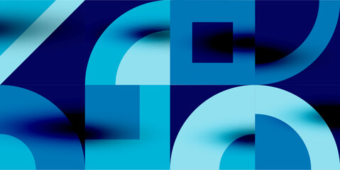 Neo memphis geometric pattern with circles, squares. Pop art abstract background for covers, banners, flyers and posters and other templates