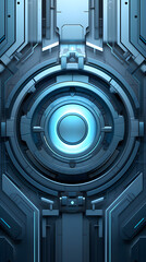 Obraz premium Digital technology mechanical lens gear abstract graphic poster background