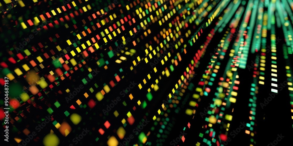 Poster an immersive artwork that features a dynamic and colorful abstract background design