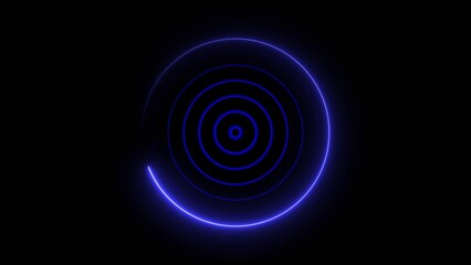 Technology Radio wave signal icon concept background. Voice frequency symbol background illustration 4k.
