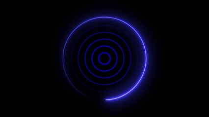 Technology Radio wave signal icon concept background. Voice frequency symbol background illustration 4k.