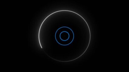 Technology Radio wave signal icon concept background. Voice frequency symbol background illustration 4k.