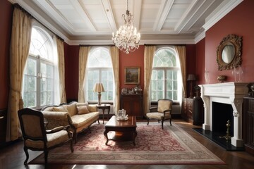 Elegant Victorian-Style Living Room