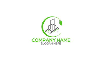 Building logo design. Minimalist template design. Building logo with modern frame. Isolated on white background. Building.  Architecture, Construction, Real Estate logo design vector.