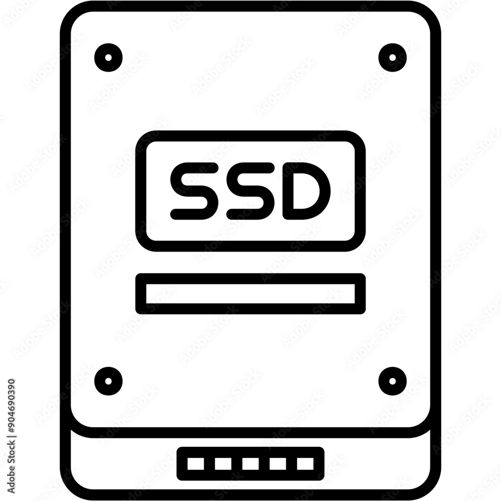 Wall mural Solid State Drive Icon