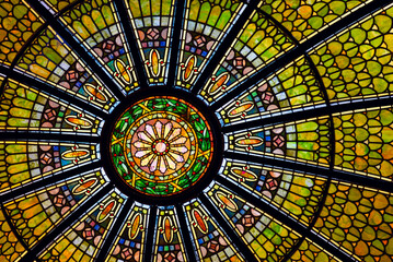 stained glass ceiling