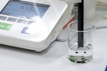 Process of Liquid soap making and Liquid soap testing in the laboratory.