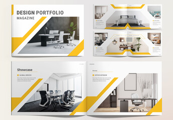 Design Portfolio Magazine with Landscape