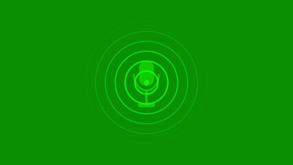 Technology Microphone recorder concept background. Abstract voice recorder icon illustration.