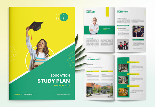 Education Study Plan Brochure Layout