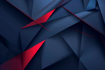 a blue and red geometric shapes