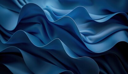 Obraz premium Abstract Blue Waves
