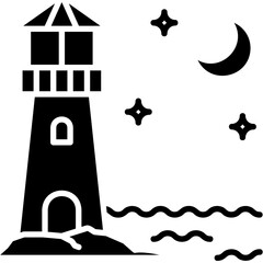 Coastal Lighthouse Icon