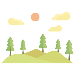 Fototapeta premium Rolling Hill Icon