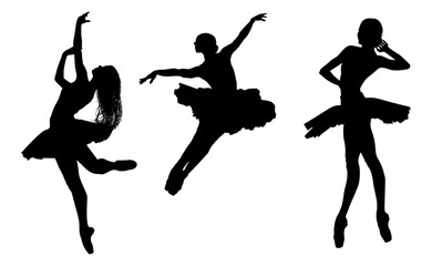 baile, danza, silueta, bailarina, danza ritmica, silueta, deporte, ballet, vector, ballet, movimiento
