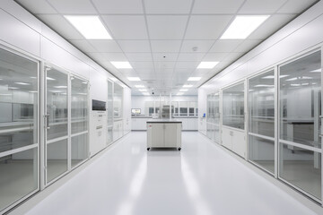 Modern Pristine Laboratory Clean Room