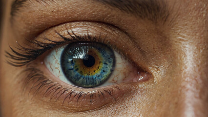 Fototapeta premium close up of a female eye