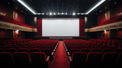 Inviting Empty Cinema Hall Awaits Audience